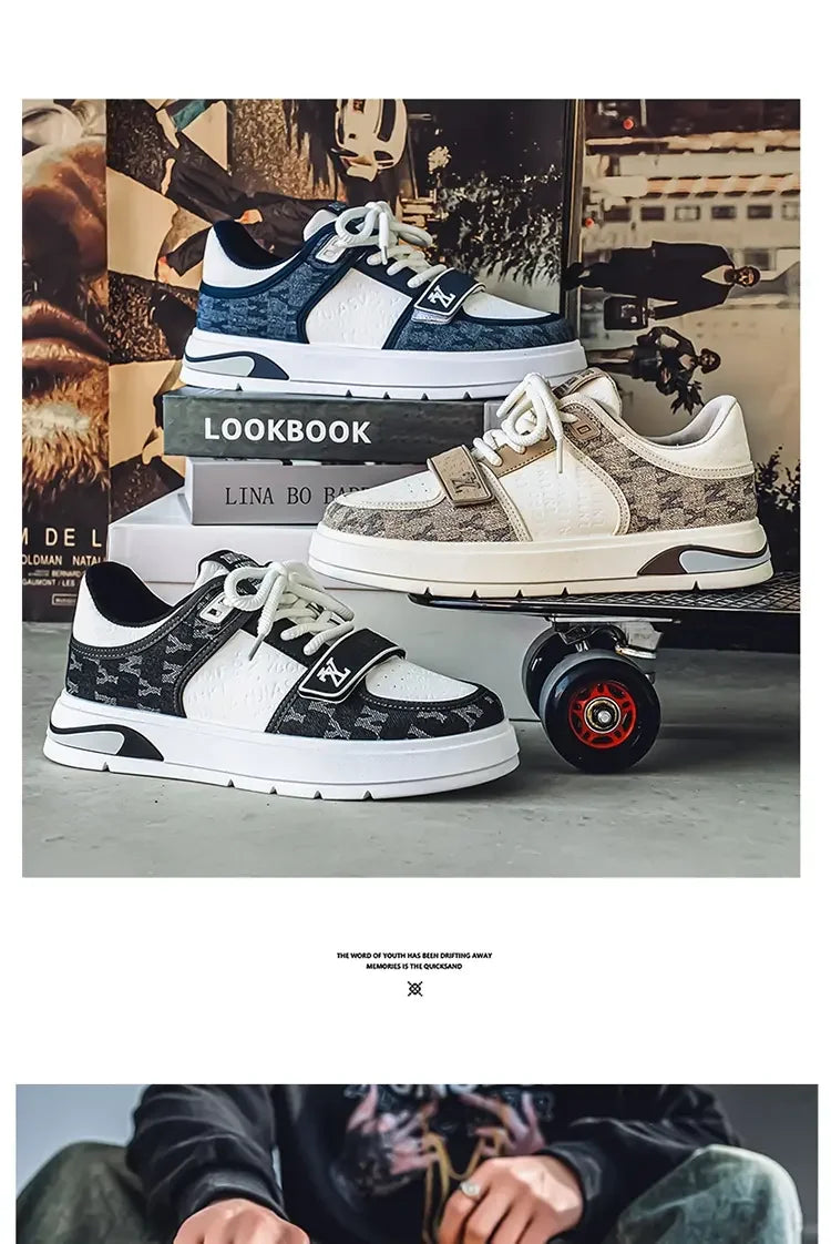 Men's Shoes Autumn Casual Shoes Soft Soled Sports Shoes New Trend Help Breathable Non-slip Board Shoes Fashion Shoes Board Shoes