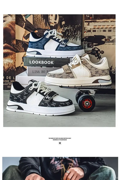 Men's Shoes Autumn Casual Shoes Soft Soled Sports Shoes New Trend Help Breathable Non-slip Board Shoes Fashion Shoes Board Shoes