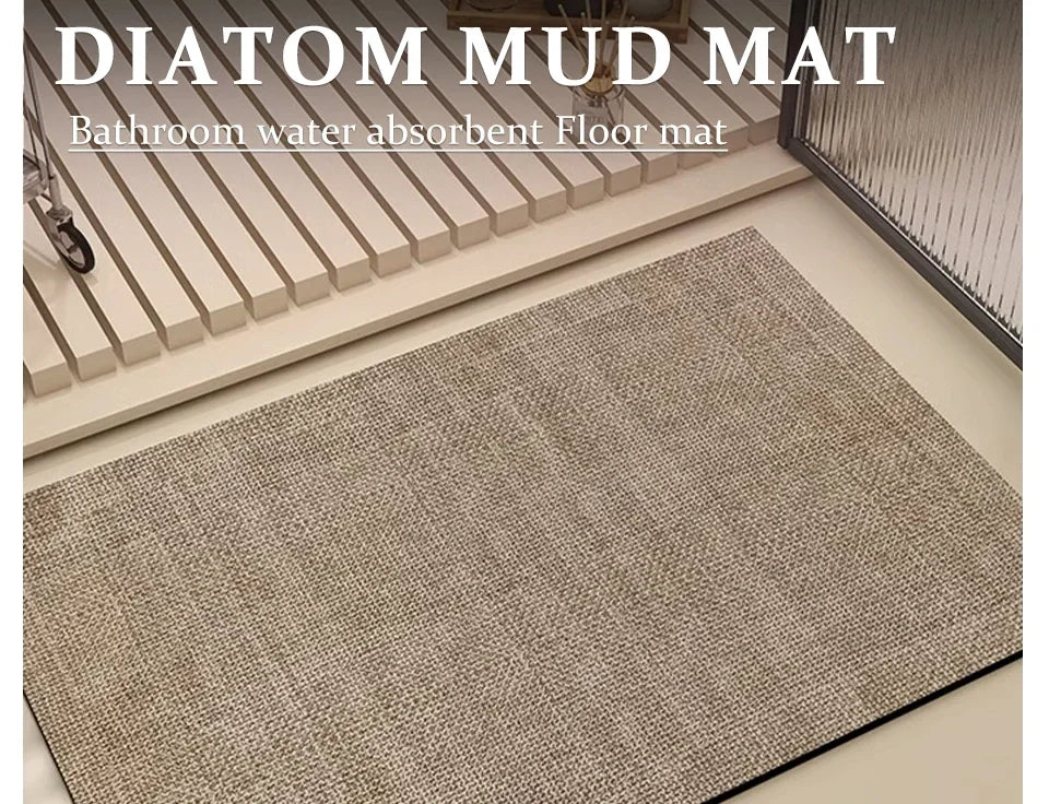 Bathroom Mat Absorbent Floor Mats Bath Carpet Soft Diatom Mud Non-slip Rug Toilet Doormat Entrance Door Коврик для ванной 욕실 매트