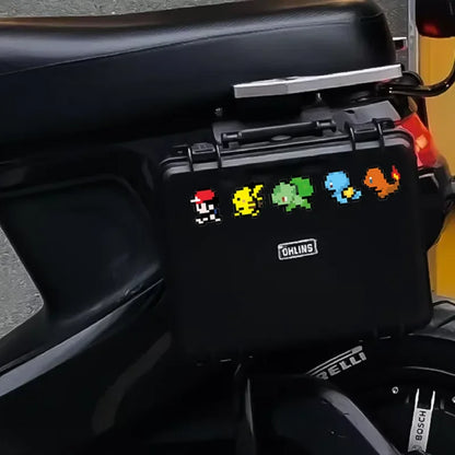 2pcs/Set Pokemon Charmander Reflective Car Stickers Collision Night Warning Reflective Sticker for Automobile Trunk Accessories