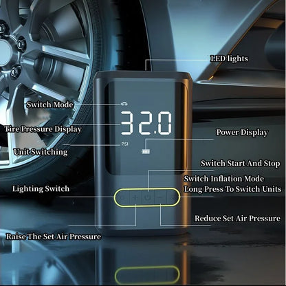 LEIBOO  Wired/Wireless Electric Air Pump Car Air Compressor Tire Inflator Pump for Motorcycle Bicycle Boat AUTO Tyre Balls