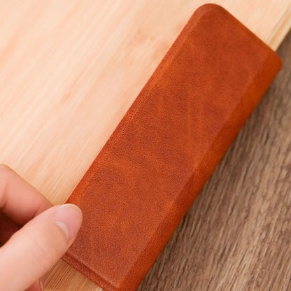 200 Pages A5 Notebook PU Leather Cover with Magnetic Buckle Business Office Notepad Wood Grain Thickened Paper Diary