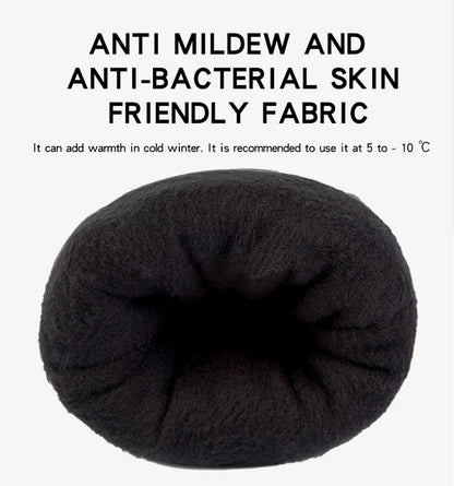 قفازات حرارية شتوية لركوب الدراجات والتزلج والرياضات الخارجية والجري والدراجات النارية وقفازات صوفية تعمل باللمس وقفازات دافئة غير قابلة للانزلاق بأصابع كاملة