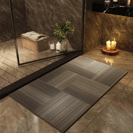 Bathroom floor mat, bathroom, diatom mud absorbent mat, toilet door carpet, non-slip entrance, bathroom quick-drying cushion