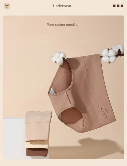 4PCS High Waist Women's Panties Body Shaper Underwear Breathable Cotton Underpants  Plus Size M-5XL Panty Slimming Female Briefs