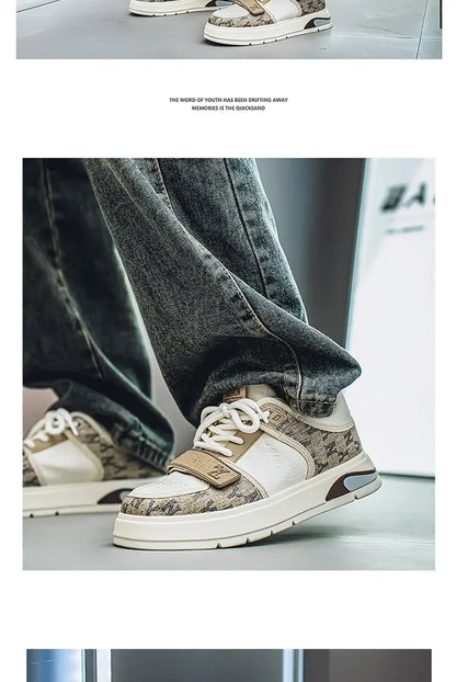 Men's Shoes Autumn Casual Shoes Soft Soled Sports Shoes New Trend Help Breathable Non-slip Board Shoes Fashion Shoes Board Shoes