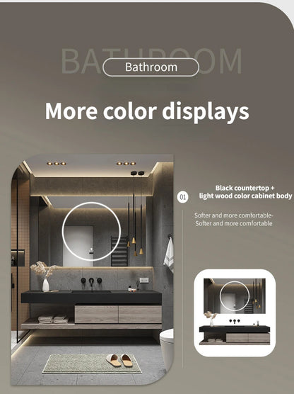 Bathroom Cabinet Smart Mirror Cabinet Slate Ceramic Integrated Washbasin Bathroom Vanity Cabinet with Sink Bathroom Furniture