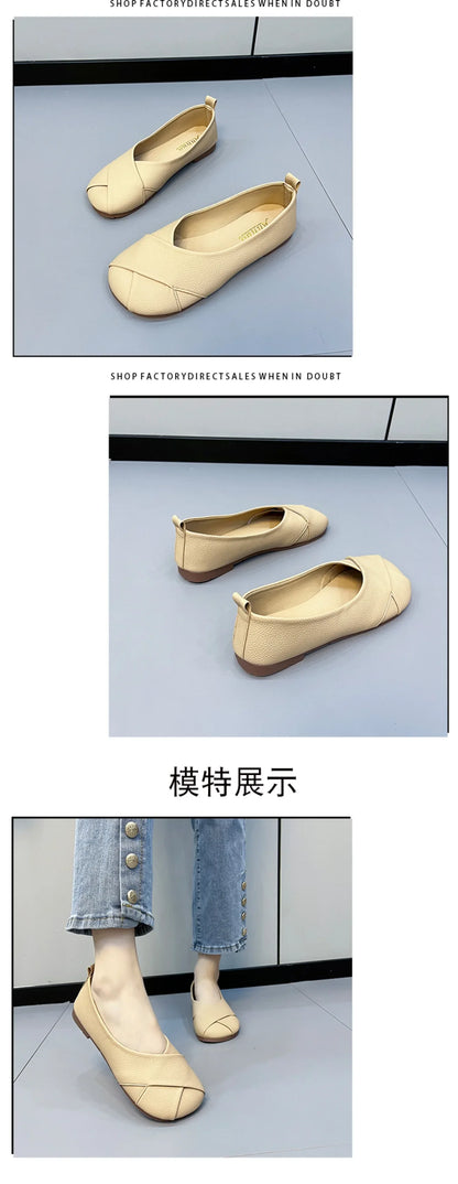 Shoes for Women Summer New One Pedal Light Women's Casual Shoes Shallow Slip on Ladies Walking Shoes Female Breathable Flats