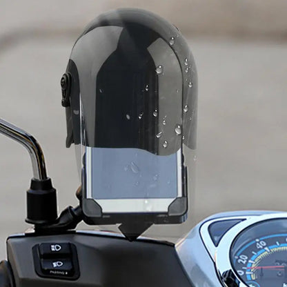 Cell Phone Rain Cover Motorcycle Phone Sunshade Screen Waterproof Visor Sun Hat Phone Mount Sun Shade Extended Sun Visor Helmet