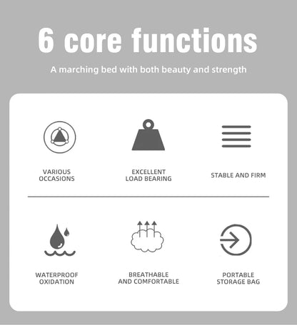 PACOONE Camping Cot  Folding Camping Bed Portable Outdoor Bed Comfortable Sleeping Cots for Adults & Kids Camping, Travel, RV