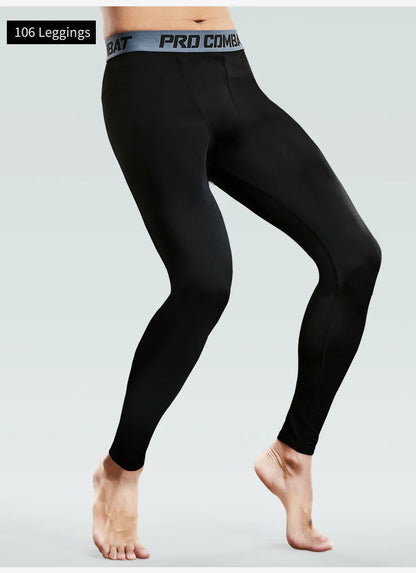 Tights Mens Spring Autumn Winter Basketball Training Elastic Fitness Base Pants Fast Dry Running Compression Long PantsIce Silk