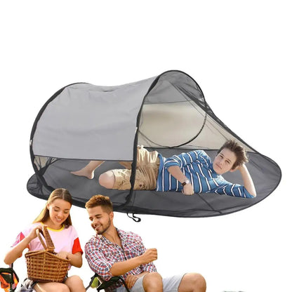 Tents for Camping Foldable Net Tent with Floor Single Person Camping Screen Shelter Portable Screen Houses for Bedding Camping