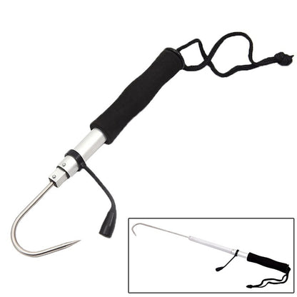 Telescopic Retractable Fish Gaff Stainless Ice Sea Fishing Spear Hook Tackle New