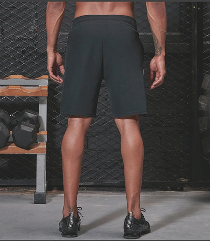 Plus Size Running Shorts Men Loose Dry Fit Basketball Gym Fitness Black Shorts Jogging Workout Athletic Bottom Zipper Pocket