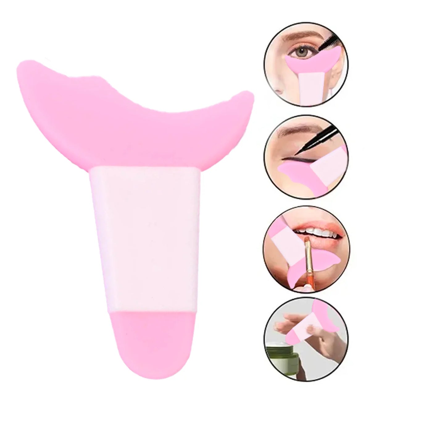 Silicone Eyeliner Stencil Tool – Winged Eye Makeup Guide, Reusable, Easy for Beginners, Certified, DIY Friendly,Skin-Safe,Unisex