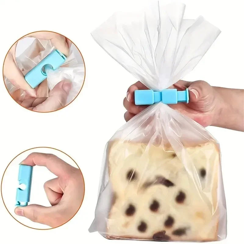 Reusable Food Bag Clips (4-Pack) for Sealing Snacks, Chips & Dry Goods to Lock in Freshness