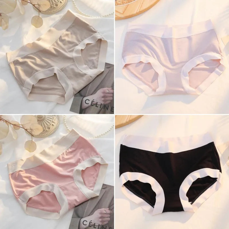 M-XL Women's Modal Panties Seamless Underwear Cotton Breathable Female Underpants Girls Briefs Plus Size Sexy Intimates Lingerie