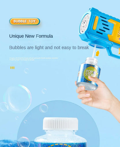 Children Bubble Gun Toy Astronaut Fully Automatic Bubble Machine Bubbles Gun Outdoor Game Fantasy Toy for Boys Girls Gifts