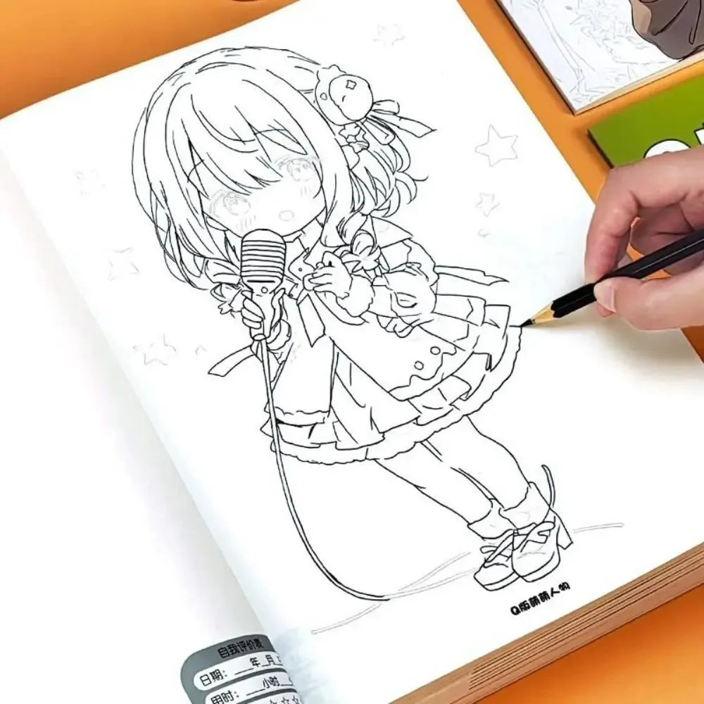 New Anime Drawing Copy Books Cartoon Character Copy Comics Tutorial Books Painting Exercise Book Hand Drawn Book Gifts