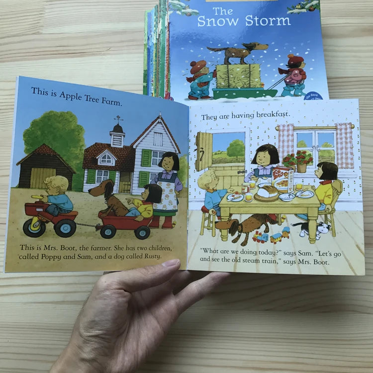 20Books/set 15X15Cm Kids Usborne Picture Books for Children Baby Famous Story English Child Book Educativo Infantil