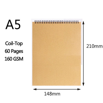 A3/A4/A5/8k/16k Sketchbook Thick Paper 160 GSM Notebook for painting DIY Creative Practice Drawing Art School Supplies