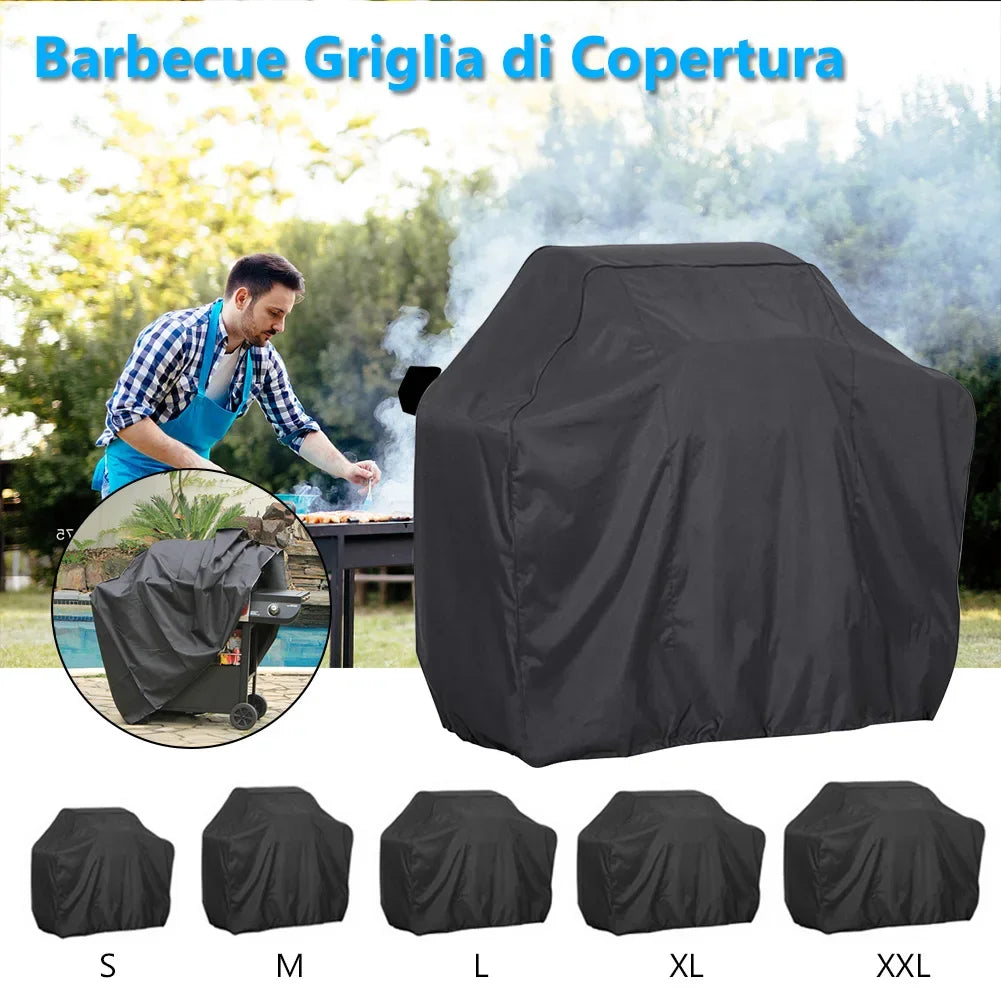 Waterproof BBQ Grill Cover BBQ Cover Anti Dust Rain UV for Gas Electric Charcoal Barbs Outdoor Garden BBQ Accessories