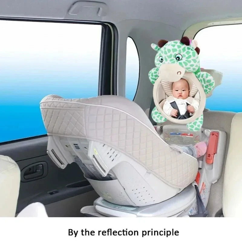 Baby Car Mirror Safety Car Seat Mirror Rear Facing Car Seat Mirror Wide Crystal Clear View Shatterproof Car Kids Monitor