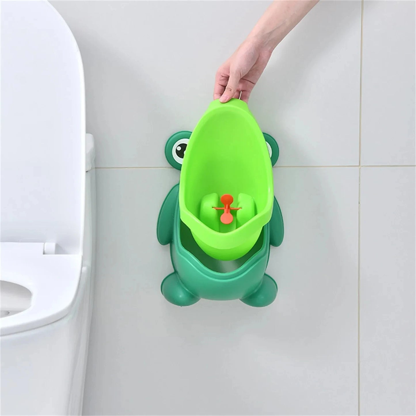 Little Frog Baby Urinal Boys wall-mounted urinal Frog shape Boys standing urinal Toilet training urinal