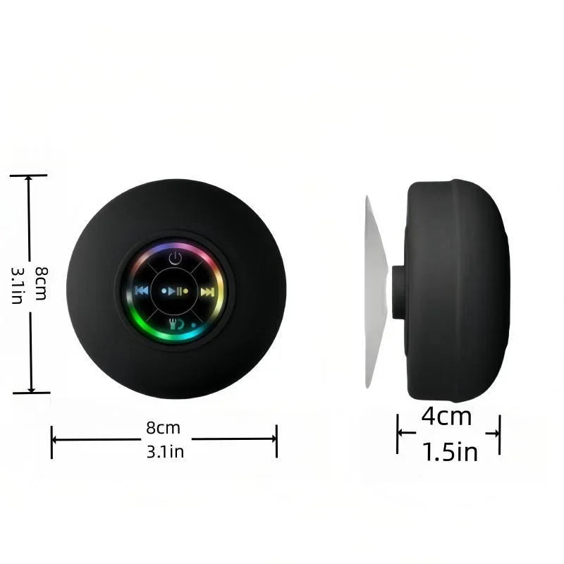 Wireless Speaker Rechargeable Bluetooth-compatible Speaker with Colorful Light Portable Mini Speaker for Home Outdoor Camping