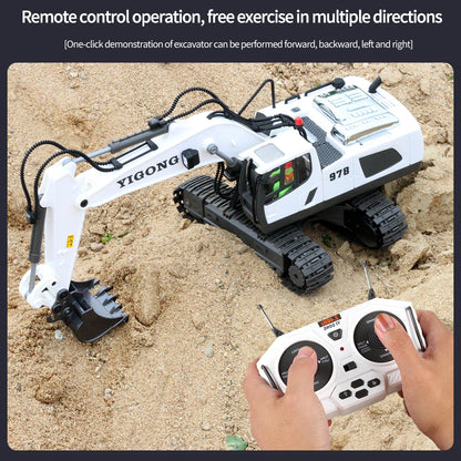 Excavator RC Car Toys Remote Control Car Toys For Boys Radio Control Excavator Dump Truck Bulldozer Electric Car Kids Toys Gift