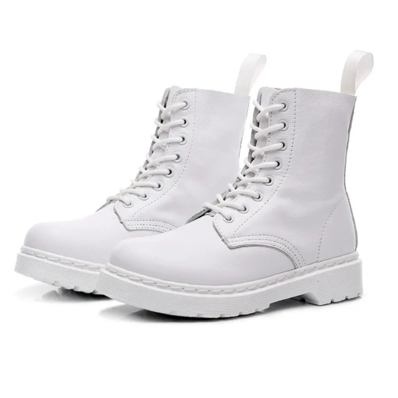 أحذية نسائية 2024 أحذية نسائية برباط للخريف بأصابع مستديرة ومنصة قصيرة صلبة مقاومة للماء وعصرية أحذية عارية