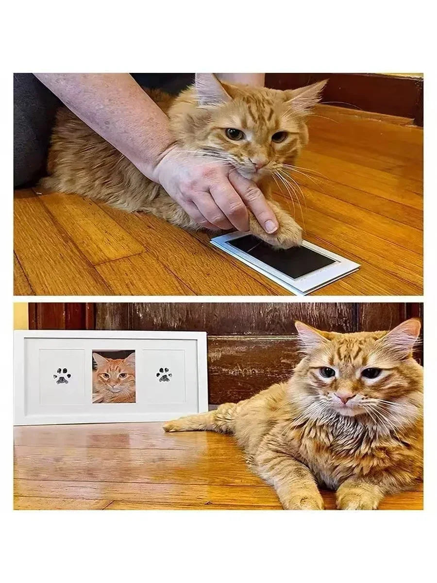 Baby Handprint Footprints Ink Pads for Pet Safe Non-toxic No-Touch Skin Inkless Inkpad Kits Cat Dog Paw Prints Souvenirs Gifts