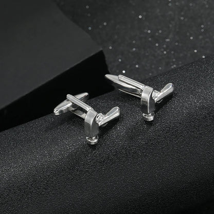 Tools Collection Jewlery Scissor Hammer Shaped Cufflinks For Men Boys Accessories Festival Gift