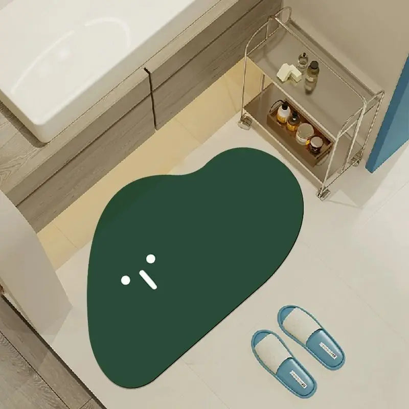 Bathroom door absorbent floor mat foot mat household toilet toilet soft diatom mud toilet quick drying non-slip mat