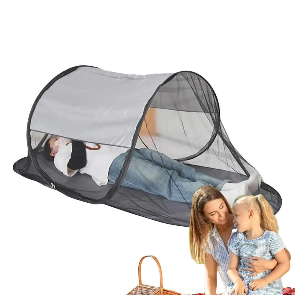 Tents for Camping Foldable Net Tent with Floor Single Person Camping Screen Shelter Portable Screen Houses for Bedding Camping