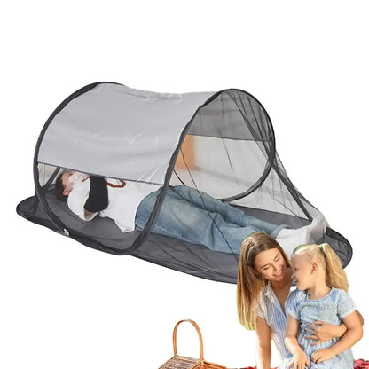 Tents for Camping Foldable Net Tent with Floor Single Person Camping Screen Shelter Portable Screen Houses for Bedding Camping