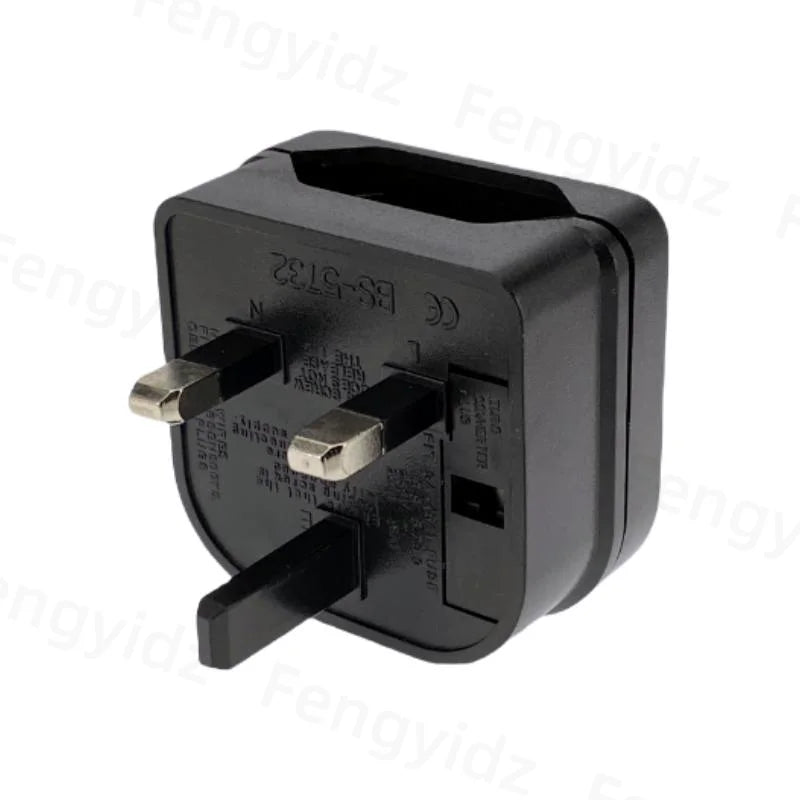 1Pc European Euro EU 2 Pin to UK 3Pin Power Socket Travel Plug Adapter Converter New