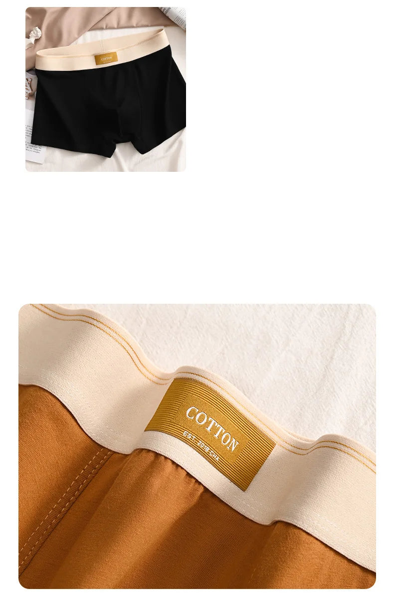 3pcs Men Underwear Cotton BoxerShorts Hombre Panties Man Breathable Underpants Sexy Sports Comfort Male Boxers Large Size L-6XL