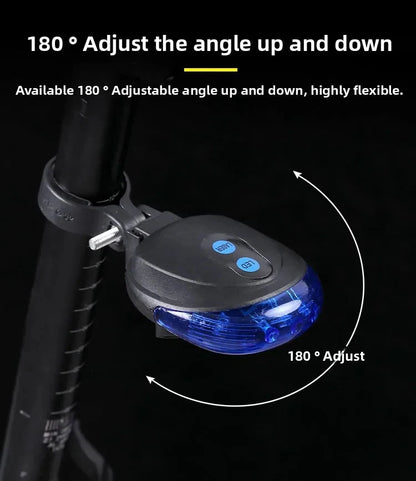 Bicycle Rear Light Red Tail Light LED Night Safety Warning Light Cycling Taillight Easy to Install Lantern for Bike Accessories