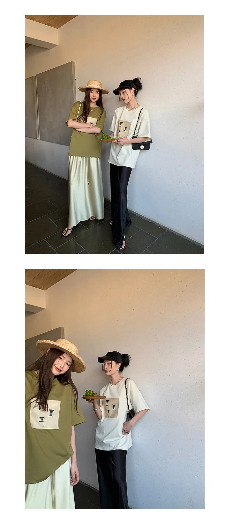 Satin Wide Leg Pants Long Floor Casual Pants Women's Summer