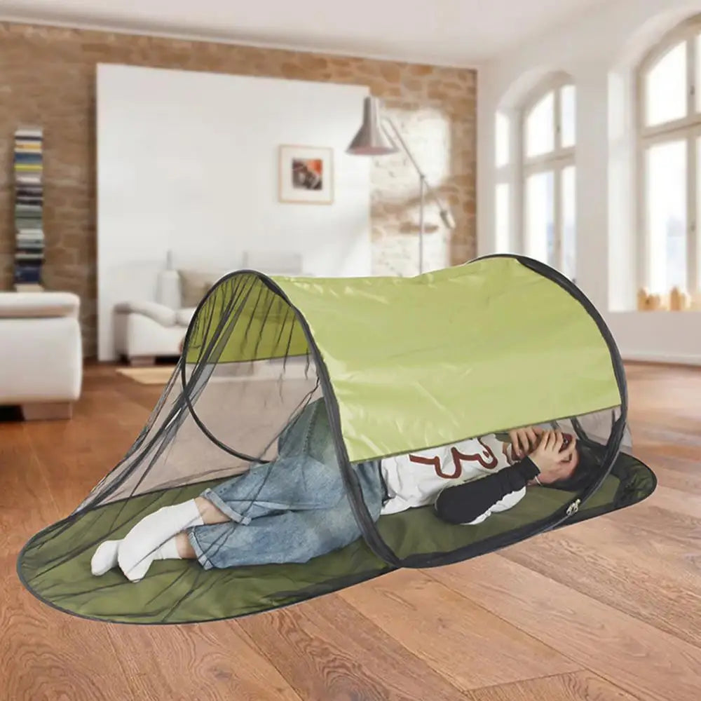 Tents for Camping Foldable Net Tent with Floor Single Person Camping Screen Shelter Portable Screen Houses for Bedding Camping