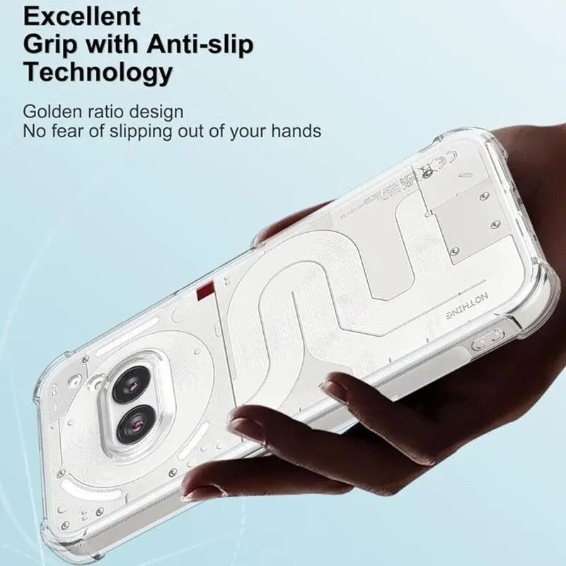 Transparent TPU Case for Nothing Phone 2a Plus Nothing Phone 3A Pro Protective Cover Four Corners Shockproof Bumper Coque Fundas