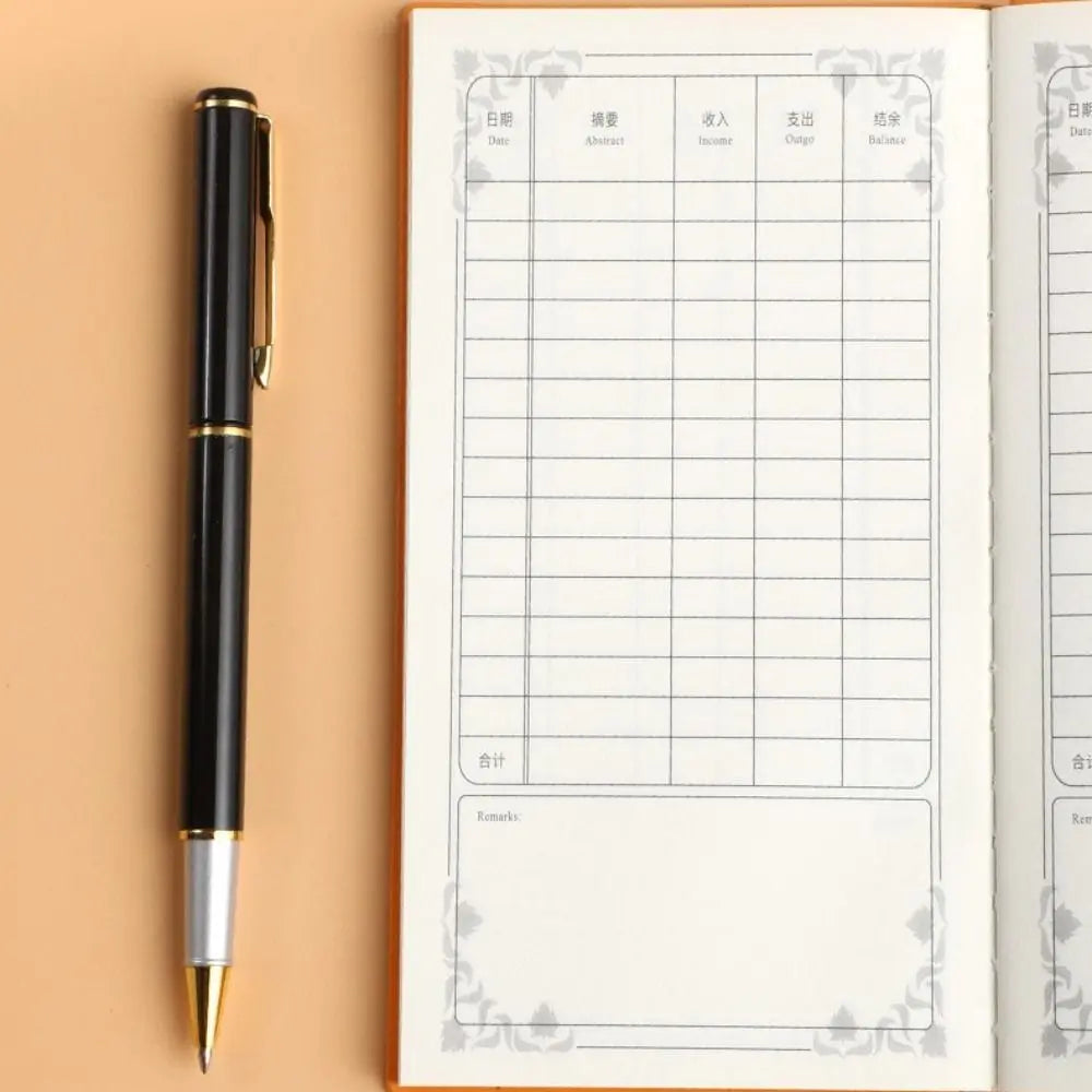 Money Details of Expenses Expense Ledger Book A6 Business Bookkeeping Book Account Tracker Notebook Household Finance Planner