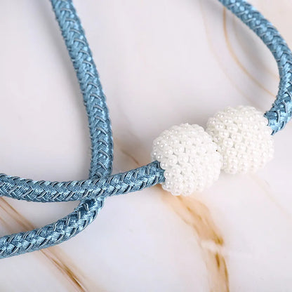1pcs-2PCS New curtain buckle, curtain strap, pearl buckle design, no drilling installation, curtain tie rope