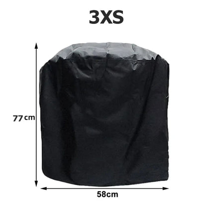 BBQ Gas Grill Cover UV Protective Durable Convenient Fits Weber Char-Broil Grill Furniture Cover Black