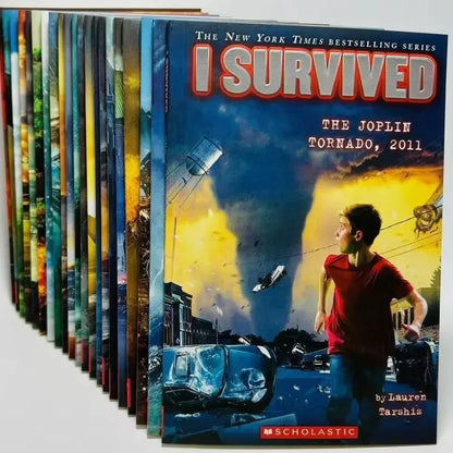 22 Books/Set I Survived English Reading Books Disaster History Survival Novel Escape Guide Children's Science Chapters Books