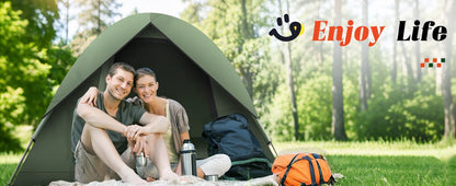 3-4 People Tents for Camping with Shelter 100% Waterproof Windproof  Easy Set Up Tent with Removable for Adventure Backyard