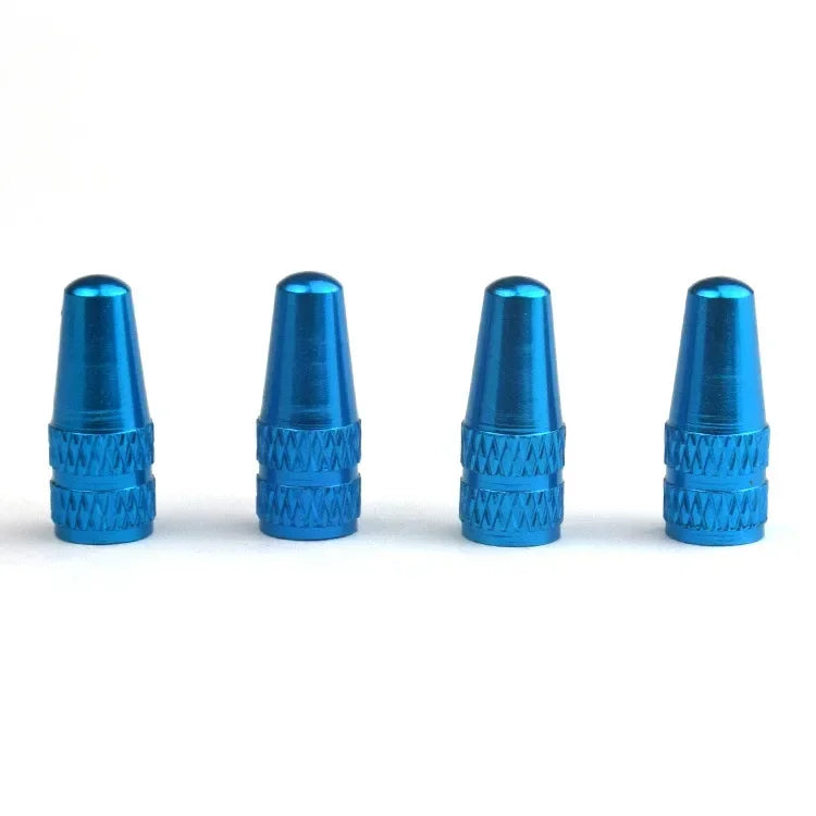 4PCS Aluminum Alloy Bike Tire Valve Caps FV/Presta Valve Covers for Road MTB Track Racing Bikes Durable Cycling Accessories