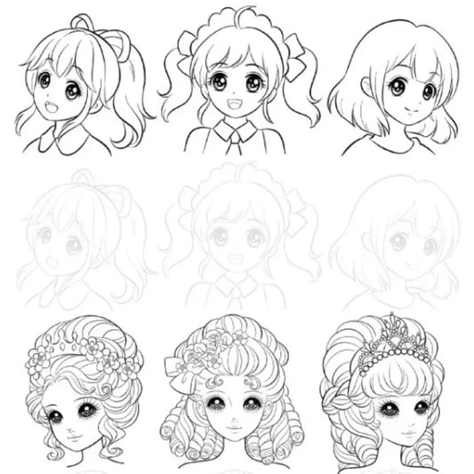 Comics Girl Boy Comics Hand Drawn Tutorial Book Studying Novice Zero Basic Line Draft Practice Book Art Tracing Sketch