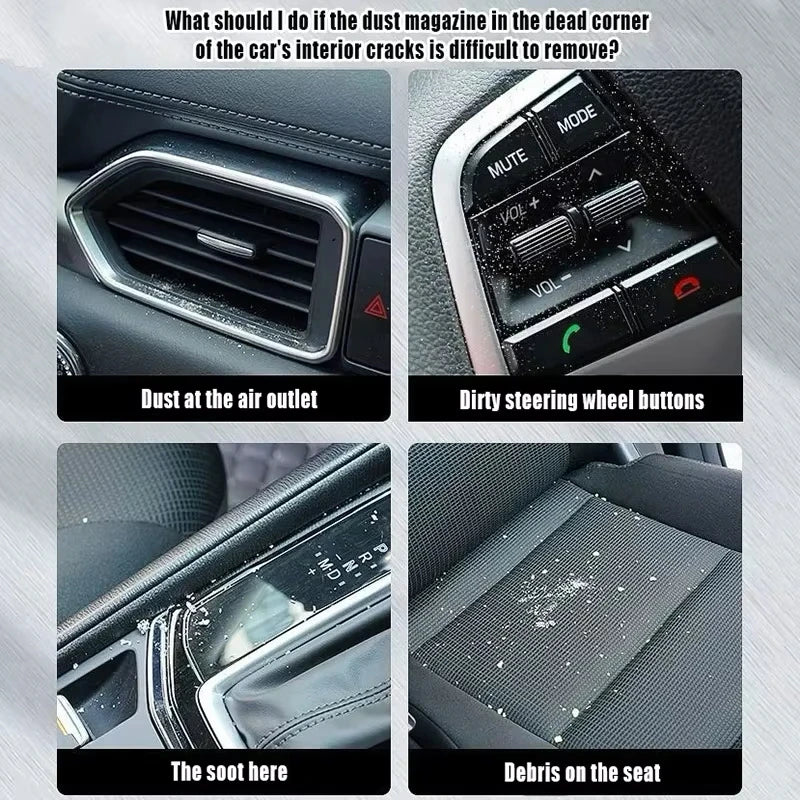 Car Motorcycle Interior Cleaning Brush Air Conditioner Air Outlet Cleaning Soft Brush Car Brush for Car Moto Cleaning Brush